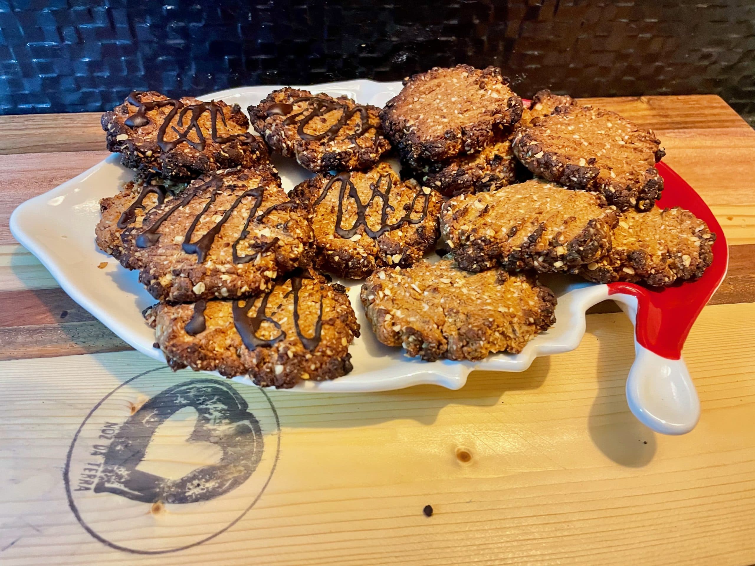 Bolachas de Aveia e Manteiga de Amendoim