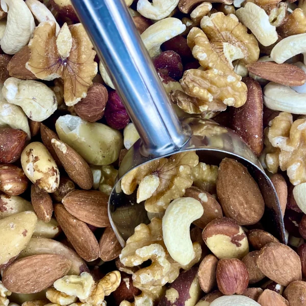 mix de frutos secos mistura a granel noz da terra